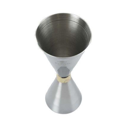 Slim Style jigger, stainless w/gold band, 2 oz., Barfly - hospitality