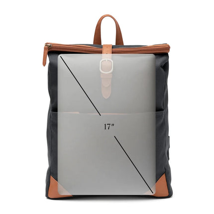 Sloan Collection Rucksack in RCS Recycled Polyester with Padded Laptop Pocket and Tablet Sleeve - hospitality