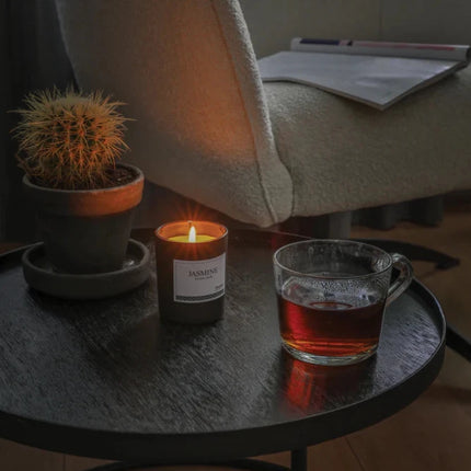 Small scented candle in - hospitality