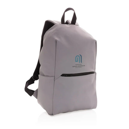 Smooth PU 15.6"laptop backpack - hospitality