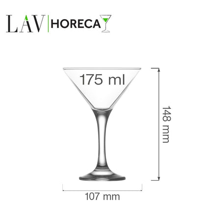 Sofia Martini Glass 175 Ml LAV - Elegant Modern Glassware for Cocktails and Desserts - hospitality