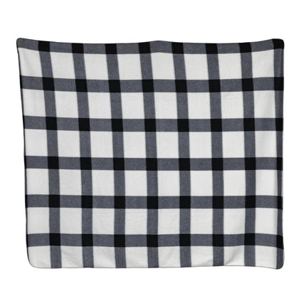 Soft plaid fleece blanket - hospitality