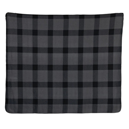 Soft plaid fleece blanket - hospitality