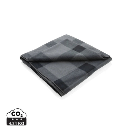 Soft plaid fleece blanket - hospitality