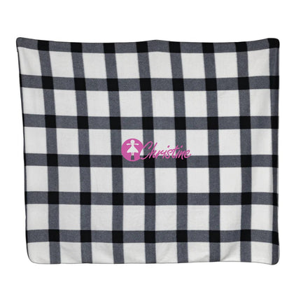 Soft plaid fleece blanket - hospitality