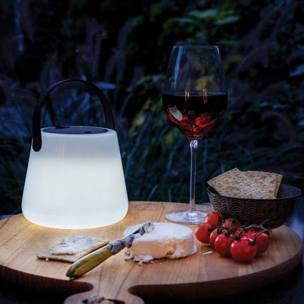 SolarGlow RCS recycled ABS USB-rechargeable outdoor light - hospitality