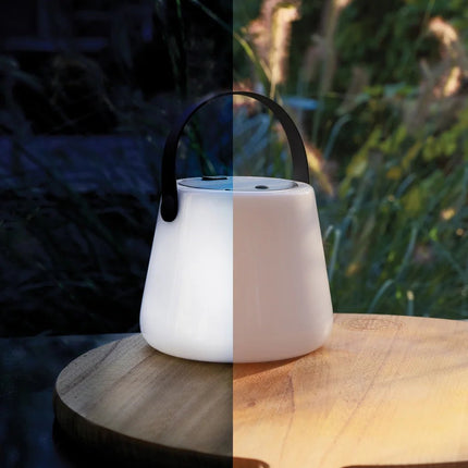 SolarGlow RCS recycled ABS USB-rechargeable outdoor light - hospitality