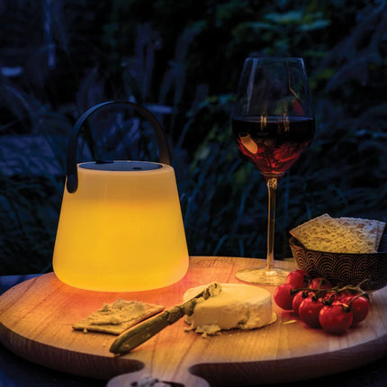 SolarGlow RCS recycled ABS USB-rechargeable outdoor light - hospitality