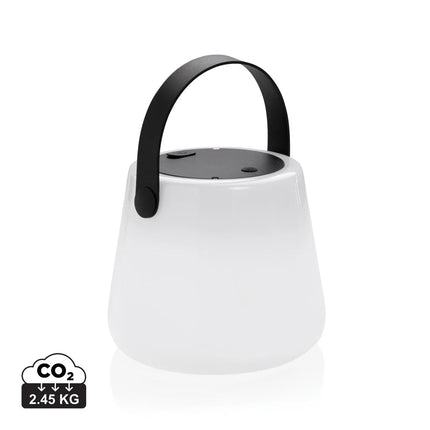 SolarGlow RCS recycled ABS USB-rechargeable outdoor light - hospitality