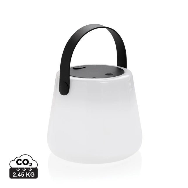 SolarGlow RCS recycled ABS USB-rechargeable outdoor light - hospitality