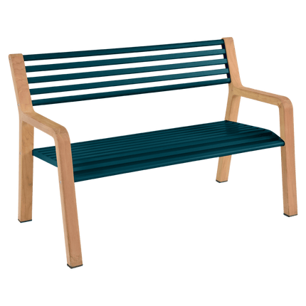 Somerset Teak & Aluminium Garden Bench - CWDH