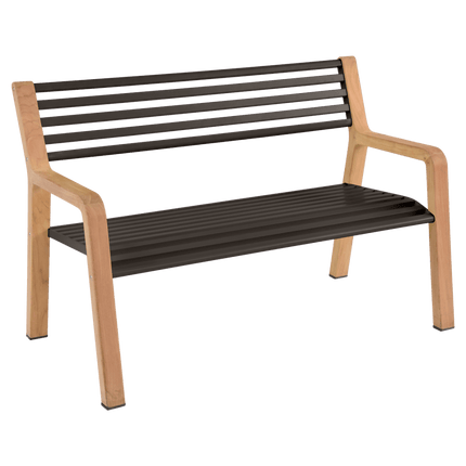 Somerset Teak & Aluminium Garden Bench - CWDH