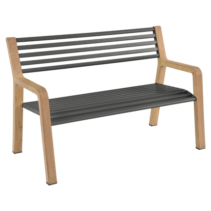 Somerset Teak & Aluminium Garden Bench - CWDH