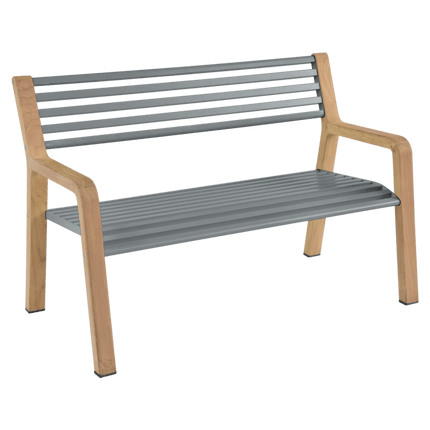 Somerset Teak & Aluminium Garden Bench - CWDH