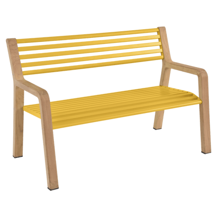 Somerset Teak & Aluminium Garden Bench - CWDH