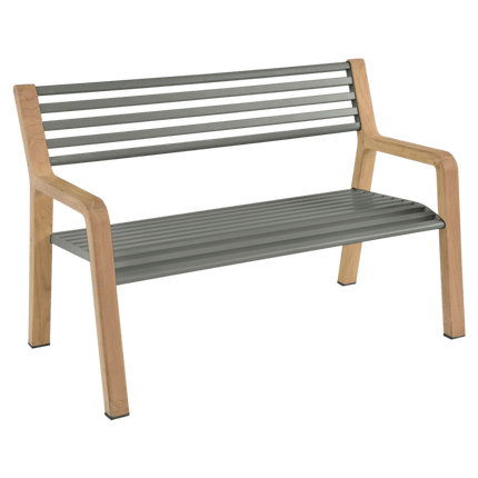 Somerset Teak & Aluminium Garden Bench - CWDH