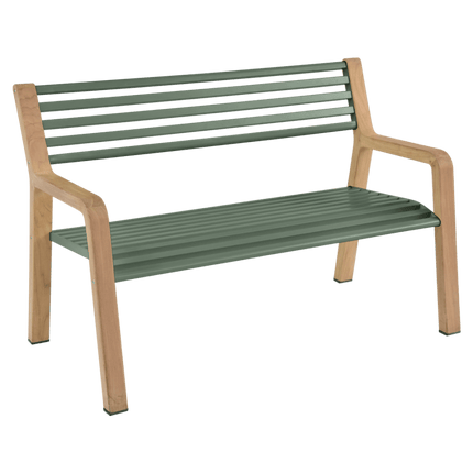 Somerset Teak & Aluminium Garden Bench - CWDH