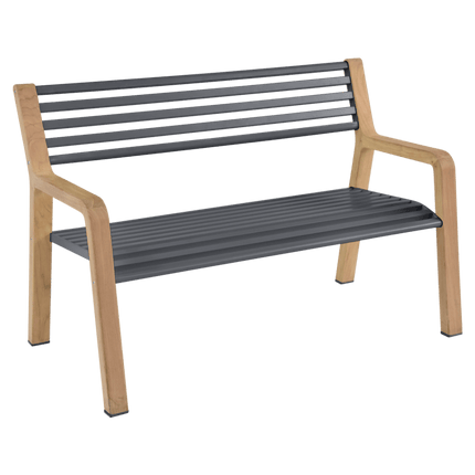 Somerset Teak & Aluminium Garden Bench - CWDH