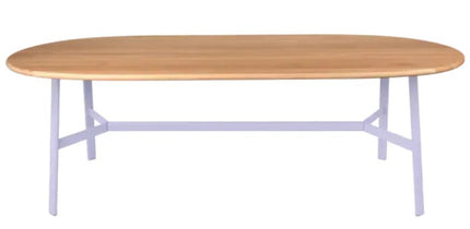 SO'O Oval 220 x 95 Oak Table 8 Seater - hospitality