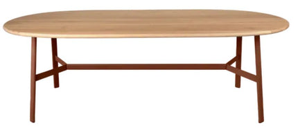 SO'O Oval 220 x 95 Oak Table 8 Seater - hospitality