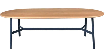 SO'O Oval 220 x 95 Oak Table 8 Seater - hospitality