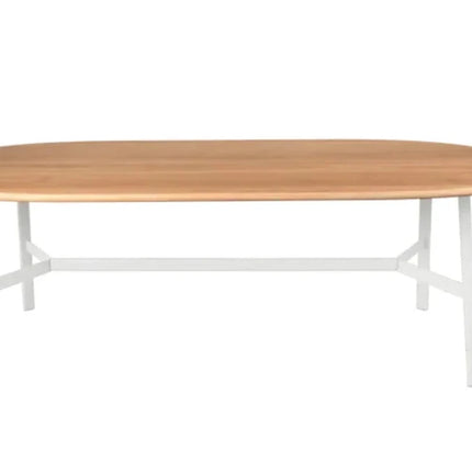 SO'O Oval 220 x 95 Oak Table 8 Seater - hospitality
