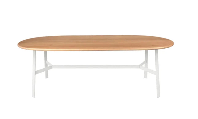 SO'O Oval 220 x 95 Oak Table 8 Seater - hospitality