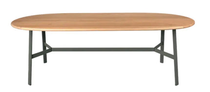 SO'O Oval 220 x 95 Oak Table 8 Seater - hospitality