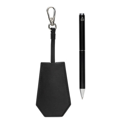 SP Tula RCS certified recycled PU key holder and pen set - hospitality