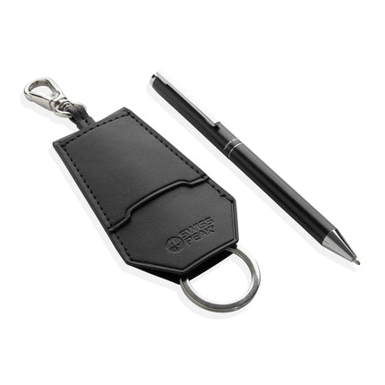 SP Tula RCS certified recycled PU key holder and pen set - hospitality