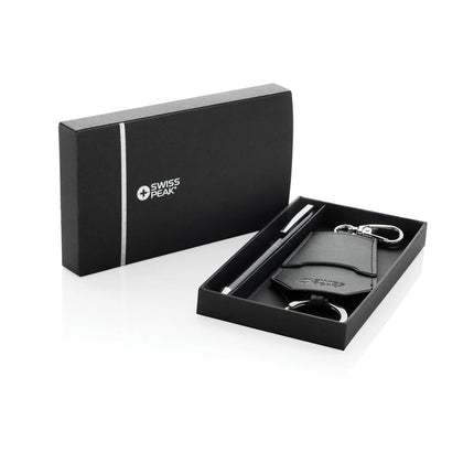 SP Tula RCS certified recycled PU key holder and pen set - hospitality