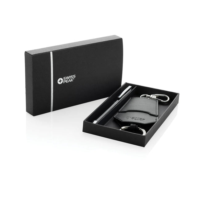 SP Tula RCS certified recycled PU key holder and pen set - hospitality