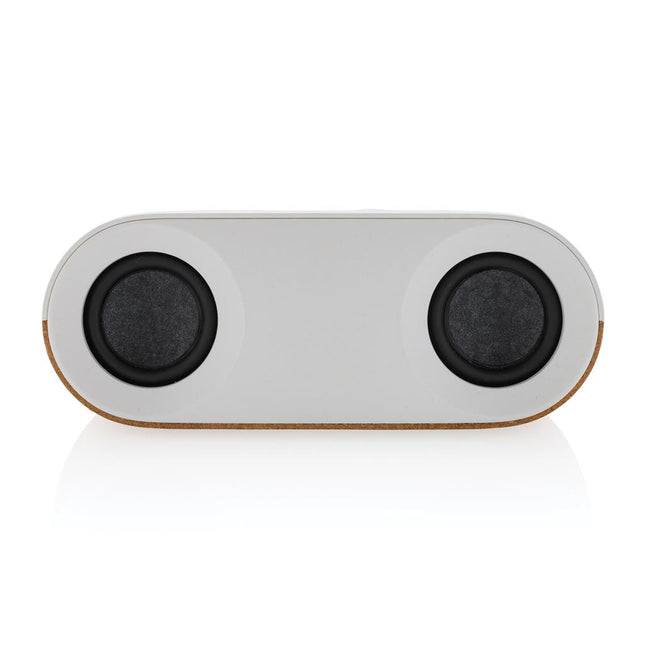 Recycled plastic and cork 10W speaker pack of 25 Custom Wood Designs __label: Multibuy speakercorkcustomwooddesignsbrandedlogo