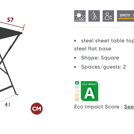  foldable design suitable for patio or garden.