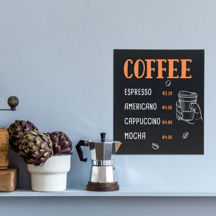 Square Chalkboard pack of 6 - hospitality
