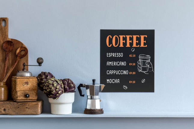 Square Chalkboard pack of 6 - hospitality