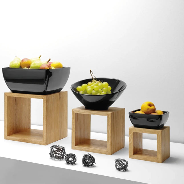 Square Melamine Bowl 125×125×65mm – Graphite (Fine Dine Melamina) - hospitality