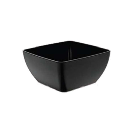 Square Melamine Bowl, Black, 250x250x(h)120mm - hospitality