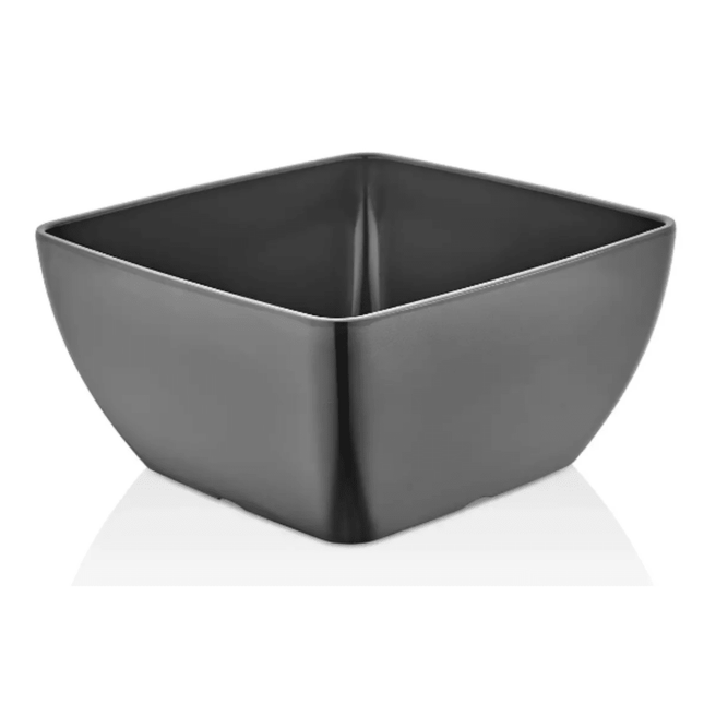 Square Melamine Bowl, Graphite, 250x250x(h)120mm - hospitality