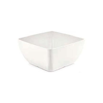 Square Melamine Bowl, White, 250x250x(h)120mm - hospitality