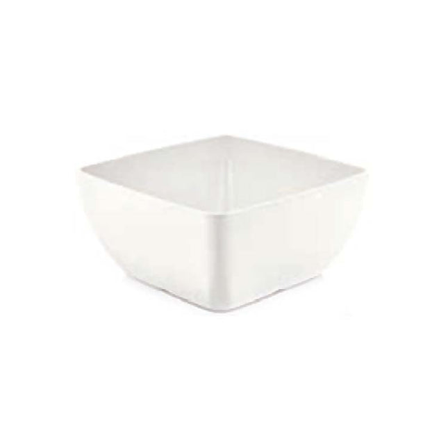 Square Melamine Bowl, White, 250x250x(h)120mm - hospitality