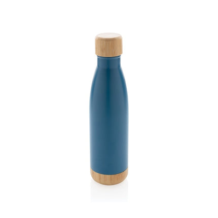 Stainless steel bottle with bamboo lid 520ml pack of 25 - hospitality