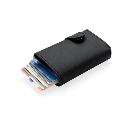 Standard aluminium RFID cardholder with PU wallet - hospitality