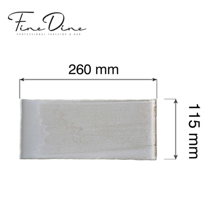 Stark rectangular plate, 260x115mm - hospitality