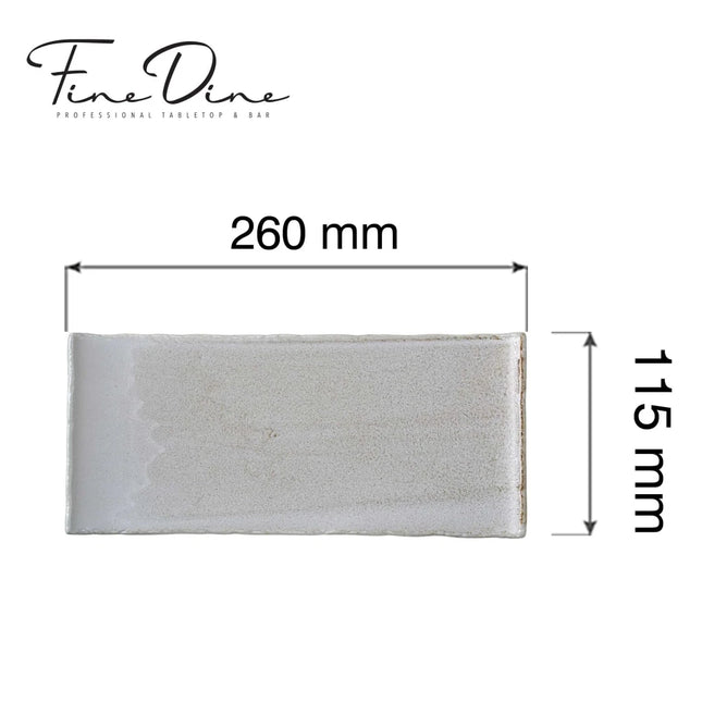 Stark rectangular plate, 260x115mm - hospitality