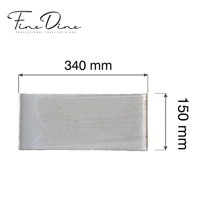 Stark rectangular plate, 340x150mm - hospitality