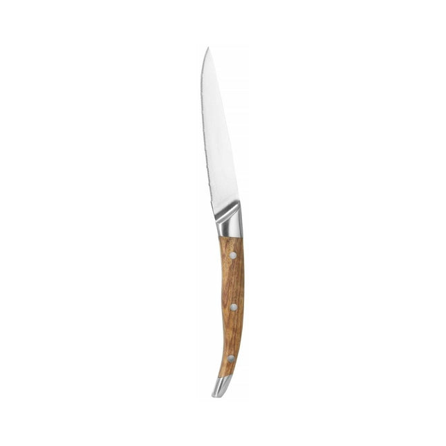 Steak knife 245mm, set of 6 in giftbox, ROSE WOOD - hospitality