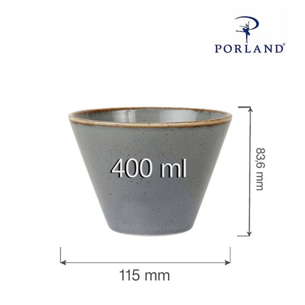 Stone conical bowl, 100mm - hospitality