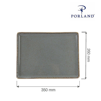 Stone rectangular tray, 350x260mm - hospitality