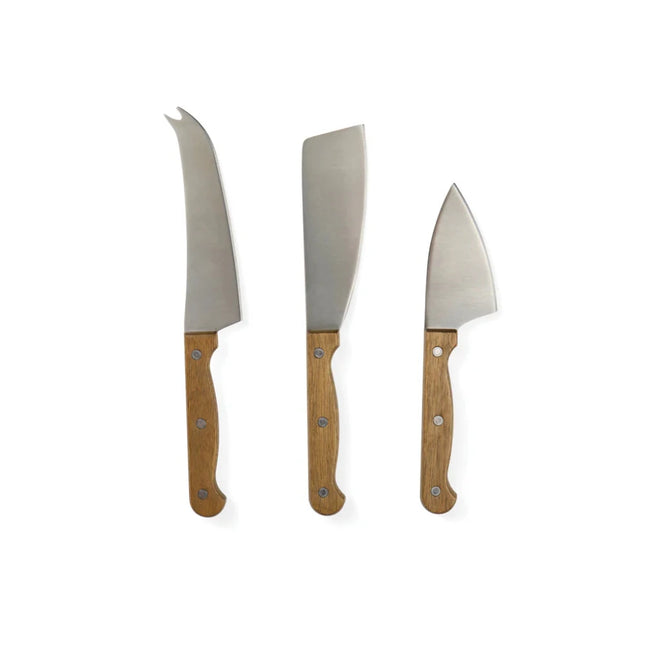 Story Of Cheese Collection In Acacia Wood Box With Stainless Steel Cheese Knives - hospitality